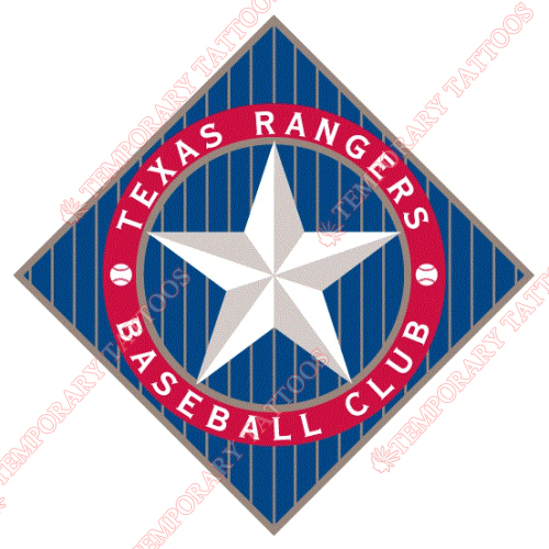 Texas Rangers Customize Temporary Tattoos Stickers NO.1972